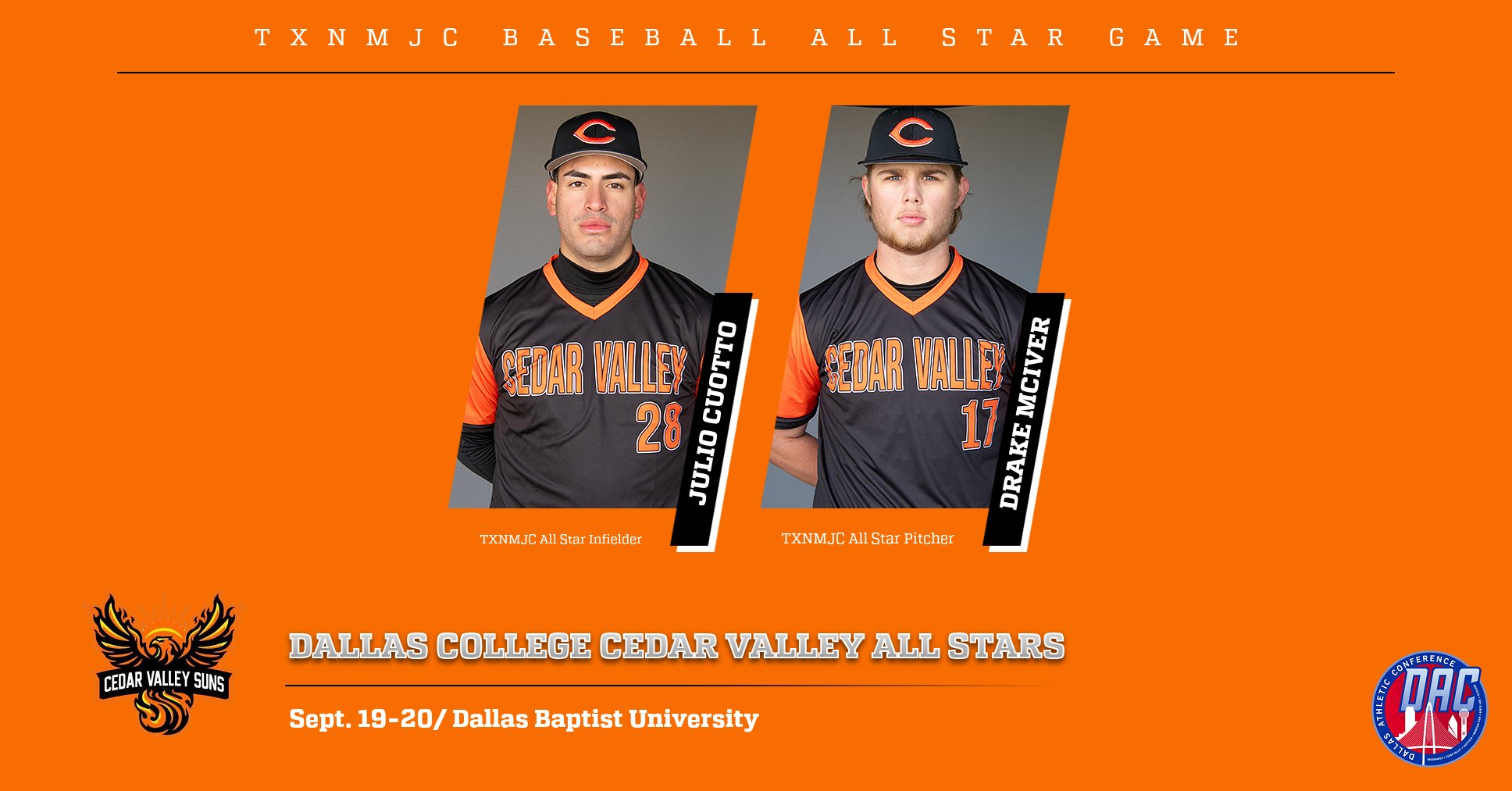 Cuotto, McIver Selected to All-Star Games